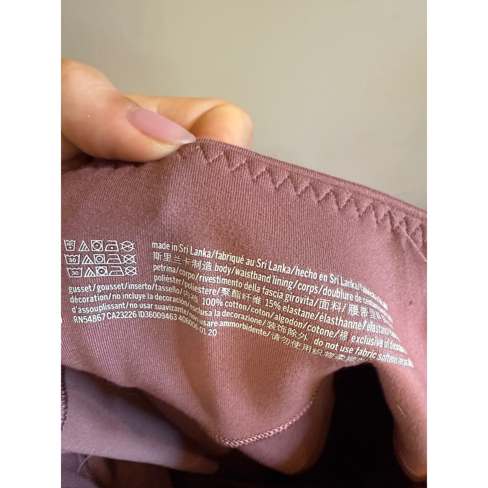 Victoria's Secret High Rise Pocket Leggings Mauve Pink Size 6 Activewear Tights - Picture 4 of 4